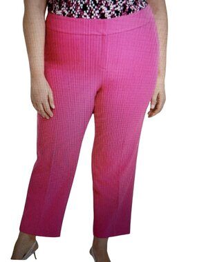 KASPER PLUS SIZE MID RISE STRAIGHT-LE CERISE 20W  NWT